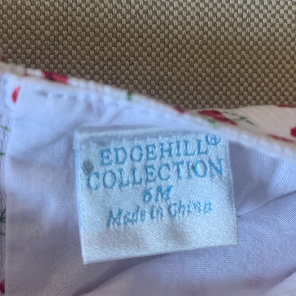 Host Pick✨Edgehill Collection Baby Girl Flutter-Sleeve Cherry A-Line Dress|6M - Picture 6 of 8